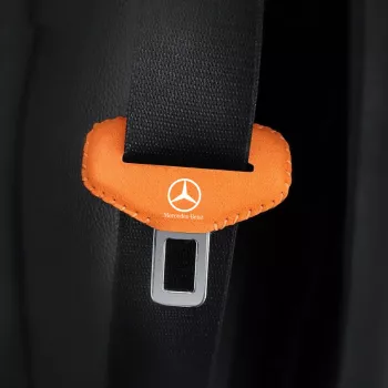 Stop Console Scuffs: Suede Buckle Covers for Mercedes